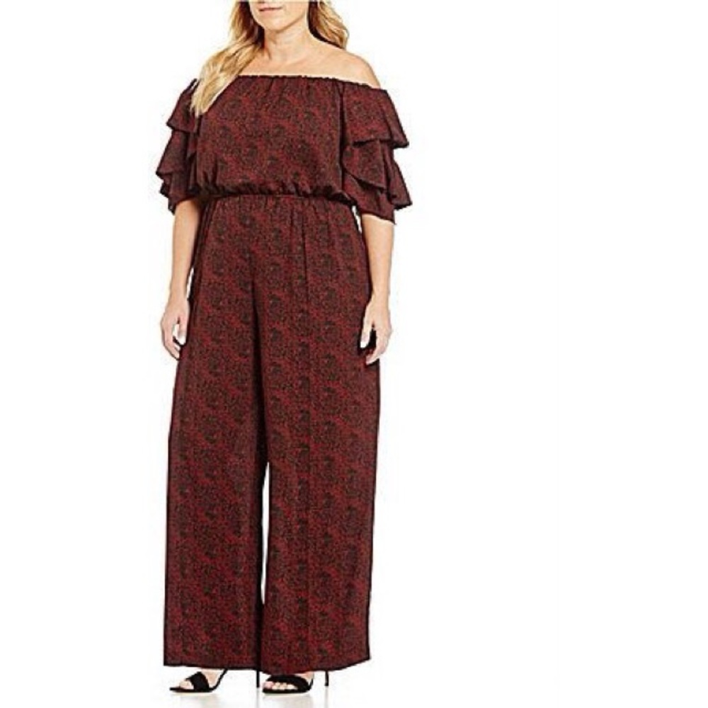 NWT Gibson Latimer Off Shoulder Jumpsuit 3X